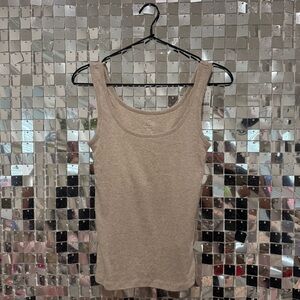 J.Crew Tan Built-In Bra Tank Top | Minimal Essential NWT